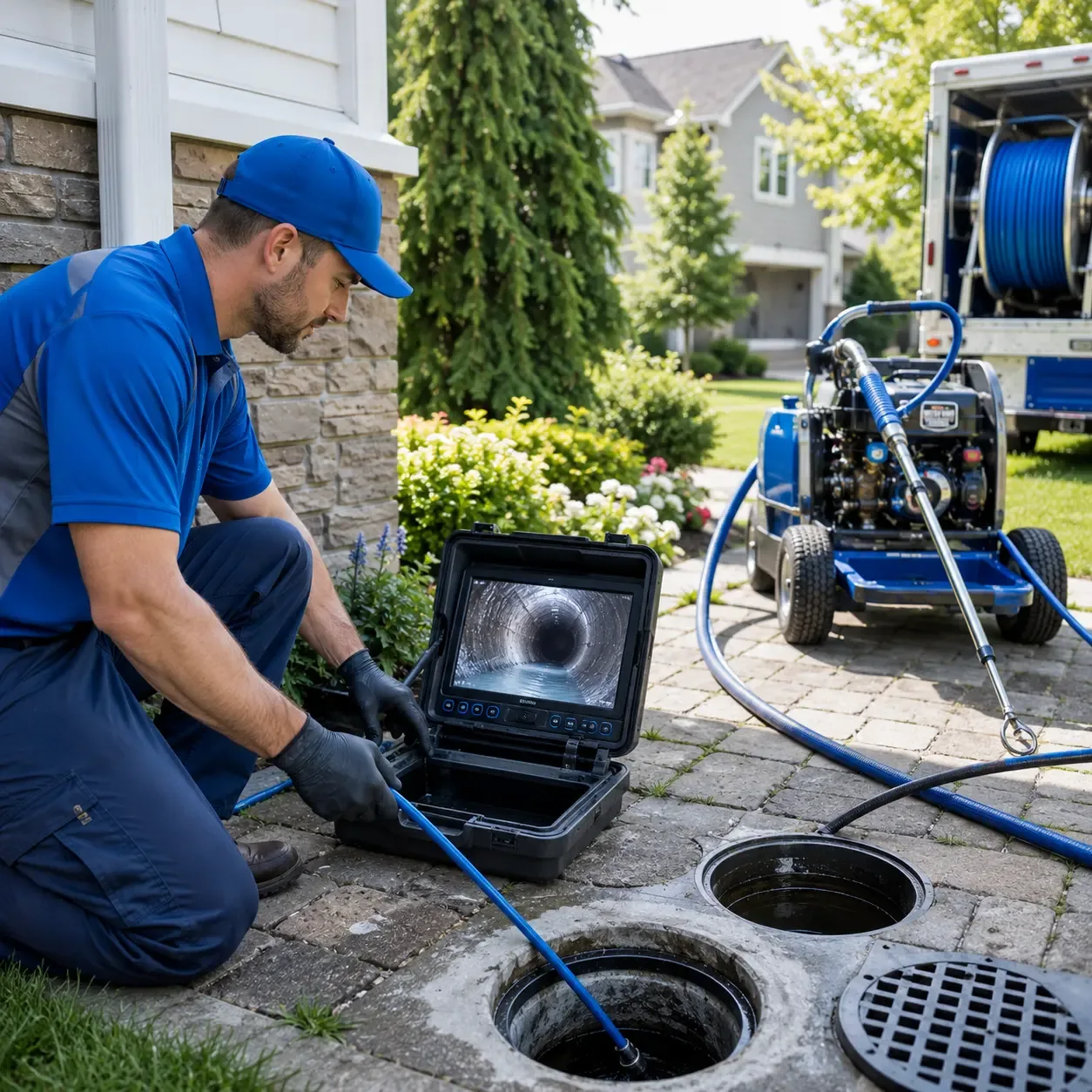 Outdoor drain cleaning professionals serving Plainville, CT